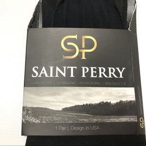Saint Perry No Show Socks Black One Size 7-11